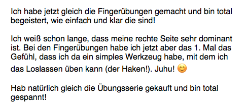 Übungen Rückmeldung 02